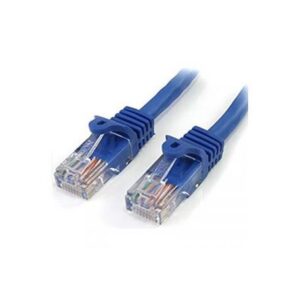 WAV-6E04UMBL-PC-02 CAT6 PATCH CORD BOOTED 2′ BLUE