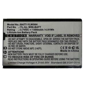 BATT-YLW56H 3.7V LION BATTERY YEALINK W56 YL5J