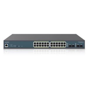 ENG-EWS7928FP-FIT 24-Port Gigabit PoE+ Switch with 410W Bu