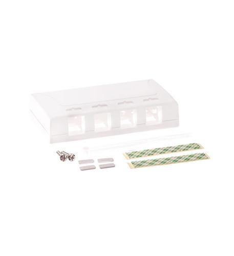 ICC-IC108SB4WH SURFACE MOUNT BOX, ELITE, 4-PORT, WHITE - Image 2