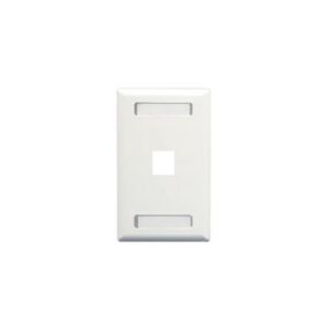 ICC-IC107S01WH FACEPLATE, ID, 1-GANG, 1-PORT, WHITE