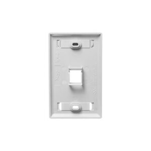 ICC-IC107S01WH FACEPLATE, ID, 1-GANG, 1-PORT, WHITE