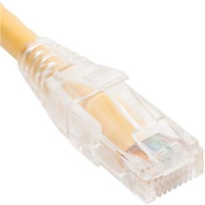 ICC-ICPCST03YL PATCH CORD CAT6 CLEAR BOOT 3′ YELLOW