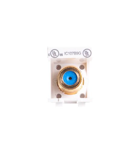 ICC-IC107B9GWH Module, F-Type, Gold Plated, 3GHZ, White - Image 3
