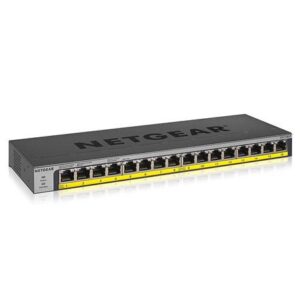 NET-GS116LP-100NAS 16-Port PoE/PoEplus Gb Ethernet UnMgd.