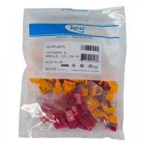 ICC-IC107L6CYL MODULE, CAT 6, EZ, 25 PK, YELLOW