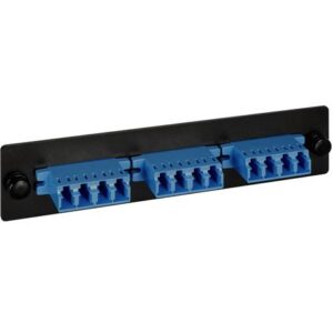 ICC-ICFOPL16BK LGX ADAPTER PANEL, 3 QUAD LC,12F,BLUE,SM