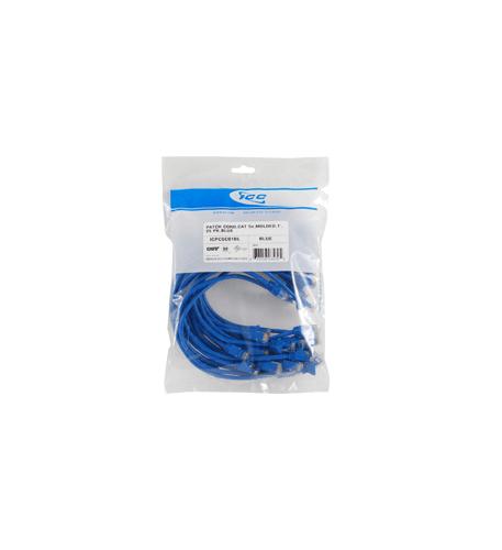 ICC-ICPCSF07BL PATCH CORD, CAT 6, CLEAR BOOT,7',25PK,BL - Image 4