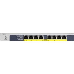 NET-GS108PP-100NAS 8-Port PoE/PoEplus Gb Ethernet UnMngd