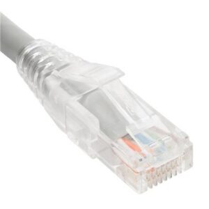 ICC-ICPCST25GY PATCH CORD CAT6 CLEAR BOOT 25′ GRAY