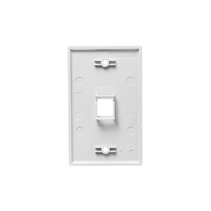ICC-IC107F01WH FACEPLATE, FLAT, 1-GANG, 1-PORT, WHITE