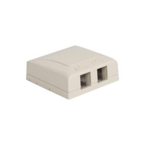 ICC-IC108SB2WH SURFACE MOUNT BOX, ELITE, 2-PORT, WHITE