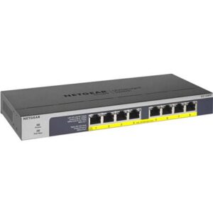 NET-GS108PP-100NAS 8-Port PoE/PoEplus Gb Ethernet UnMngd
