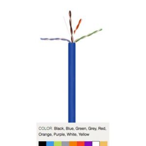 WAV-CAT6V-PLEN-BL CAT6 PLENUM NO SPLINE BLUE