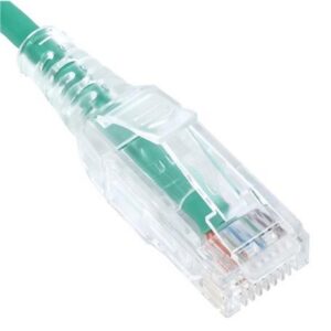 ICC-ICPCSY01GN PATCH CORD, CAT 6 SLIM CLEAR SR 10PK 1FT