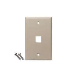 ICC-IC107F1CIV FACEPLATE, FLAT,1-GANG,1-PORT, 25PK, IV