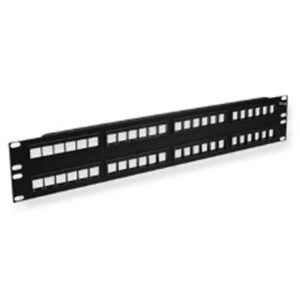 ICC-IC107BP482 PATCH PANEL, BLANK, HD, 48-PORT, 2 RMS