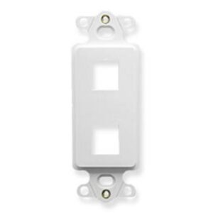 ICC-IC107DI2WH INSERT, DECOREX, 2-PORT, WHITE