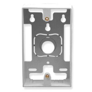 ICC-IC107MRSWH MOUNTING BOX, 1-GANG, WHITE