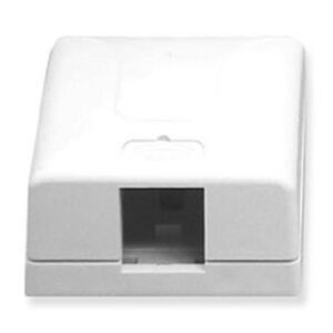 ICC-IC108SB1WH SURFACE MOUNT BOX, ELITE, 1-PORT, WHITE