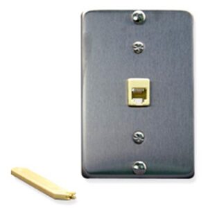 ICC-IC630DA6SS Wall Plate IDC 6P6C STAINLESS STEEL