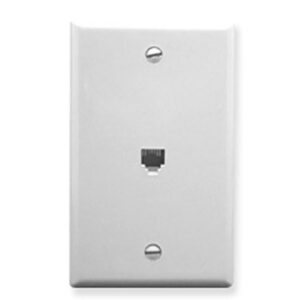 ICC-IC630E60WH WALL PLATE, VOICE 6P6C, WHITE