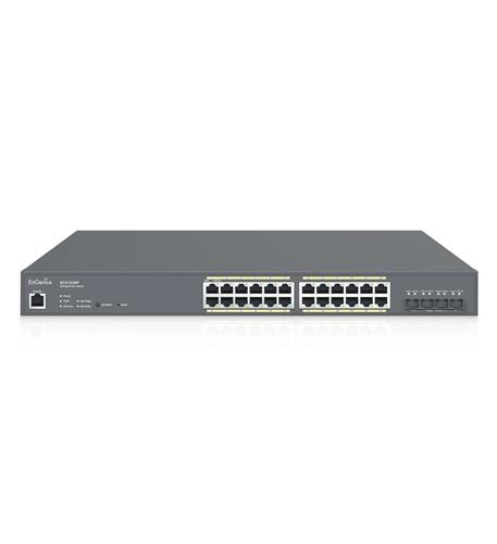 ENG-ECS1528P 24-Port Cloud Managed 1U Rack-Mount
