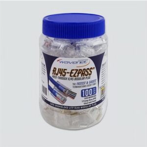 WAV-CAT6RJ45-EZPASS CAT6, RJ-45-EZPASS, UTP MODULAR PLUGS,
