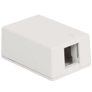 ICC-IC107BC1WH SURFACE MOUNT BOX, 1-PORT, 25PK, WH