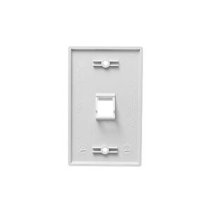 ICC-IC107DA1WH FACEPLATE, ANGLED, 1-GANG, 1-PORT, WHITE