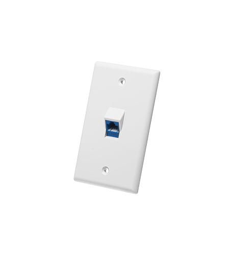 ICC-IC107DA1WH FACEPLATE, ANGLED, 1-GANG, 1-PORT, WHITE - Image 3