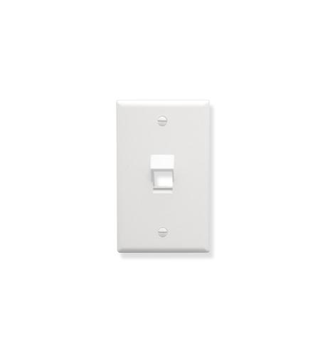 ICC-IC107DA1WH FACEPLATE, ANGLED, 1-GANG, 1-PORT, WHITE