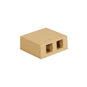 ICC-IC107BC2IV SURFACE MOUNT BOX, 2-PORT, 25PK, IV
