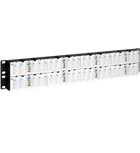 ICC-ICMPP0486B PATCH PANEL, CAT 6A, 48-PORT, 2 RMS - Image 2