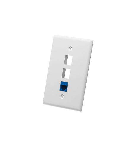 ICC-IC107LF3WH FACEPLATE, OVERSIZED, 3-PORT, WHITE - Image 4