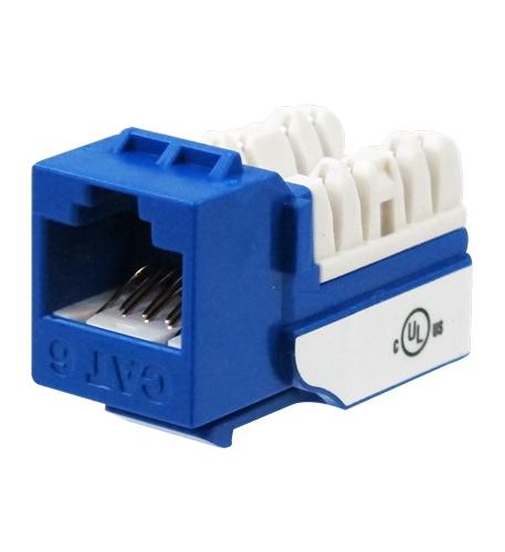 WAV-6EKSJBL-25PK CAT6 JACK SDJ SERIES BLUE 25 PACK
