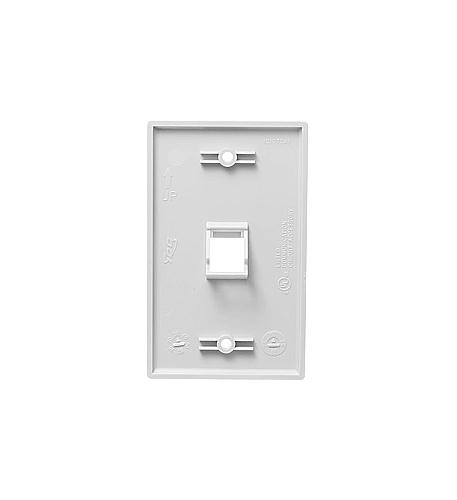 ICC-IC107DA1WH FACEPLATE, ANGLED, 1-GANG, 1-PORT, WHITE - Image 2