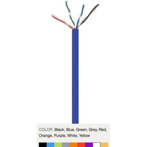 WAV-CAT5-CMR-BK 5E04URBK4 CAT5 CMR CABLE BLACK