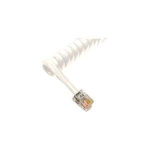 1200WH GCHA444012-FWH / 12′ WHITE Handset Cord