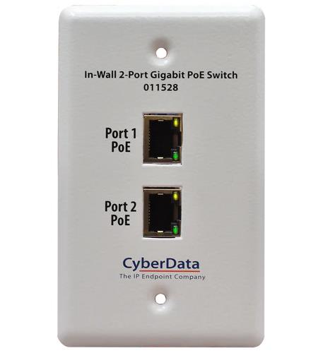 CD-011528 In-Wall 2-Port Gigabit PoE Switch