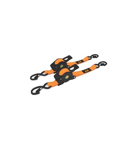 MUD-RRS10-2PK 1"X10' Retractable Ratchet Straps 2 Pack