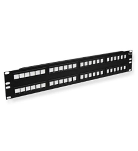 ICC-IC107BP482 PATCH PANEL, BLANK, HD, 48-PORT, 2 RMS