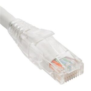 ICC-ICPCST25WH PATCH CORD CAT6 CLEAR BOOT 25′ WHITE
