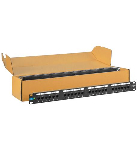 ICC-ICMPP2460V PATCH PANEL, CAT 6, 24-PORT, 1 RMS, 6 PK