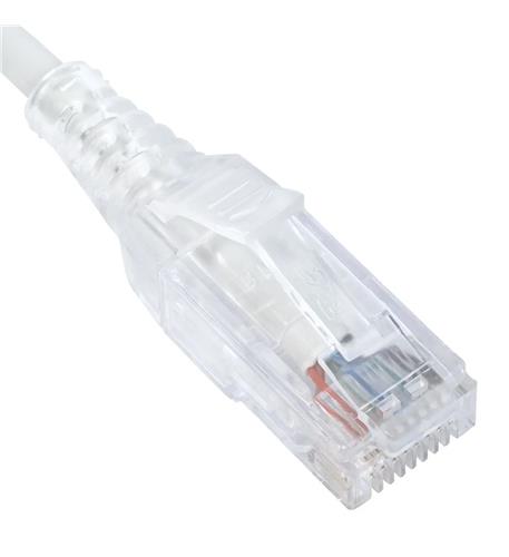 ICC-ICPCSH03WH PATCH CORD, CAT 6 SLIM CLEAR SR 3FT WH