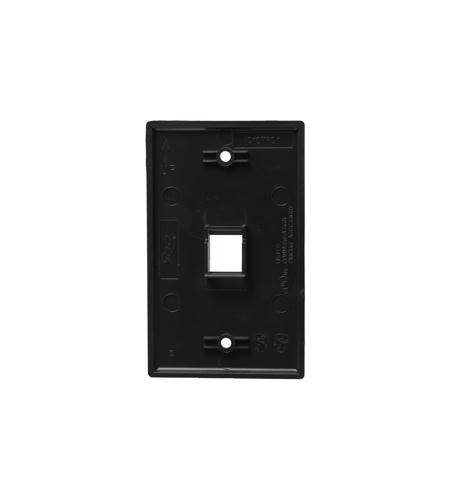 ICC-IC107F01BK FACEPLATE, FLAT, 1-GANG, 1-PORT, BLACK - Image 2