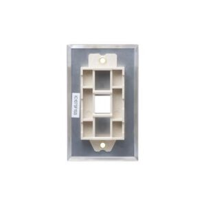 ICC-IC107SF1SS FACEPLATE, STAINLESS STEEL,1-GANG,1-PORT