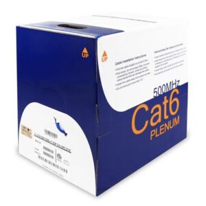 WAV-CAT6V-PLEN-BL CAT6 PLENUM NO SPLINE BLUE