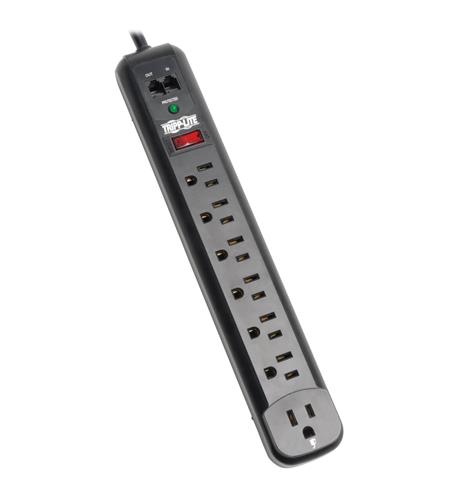 TPL-TLP76RBTEL 7 OUTLET SURGE STRIP WITH RIGHT ANGLE