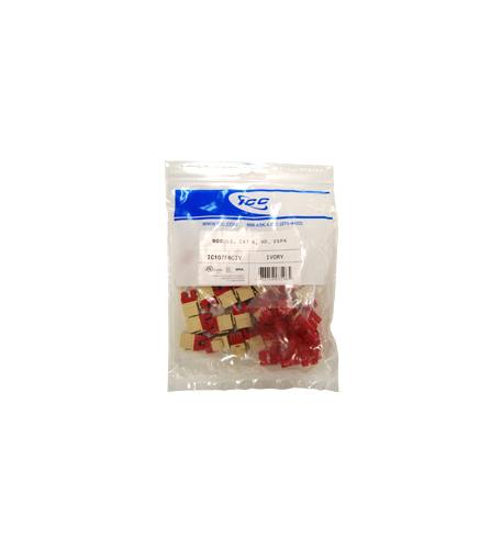 ICC-IC107F6CYL MODULE, CAT 6, HD, 25PK, YELLOW